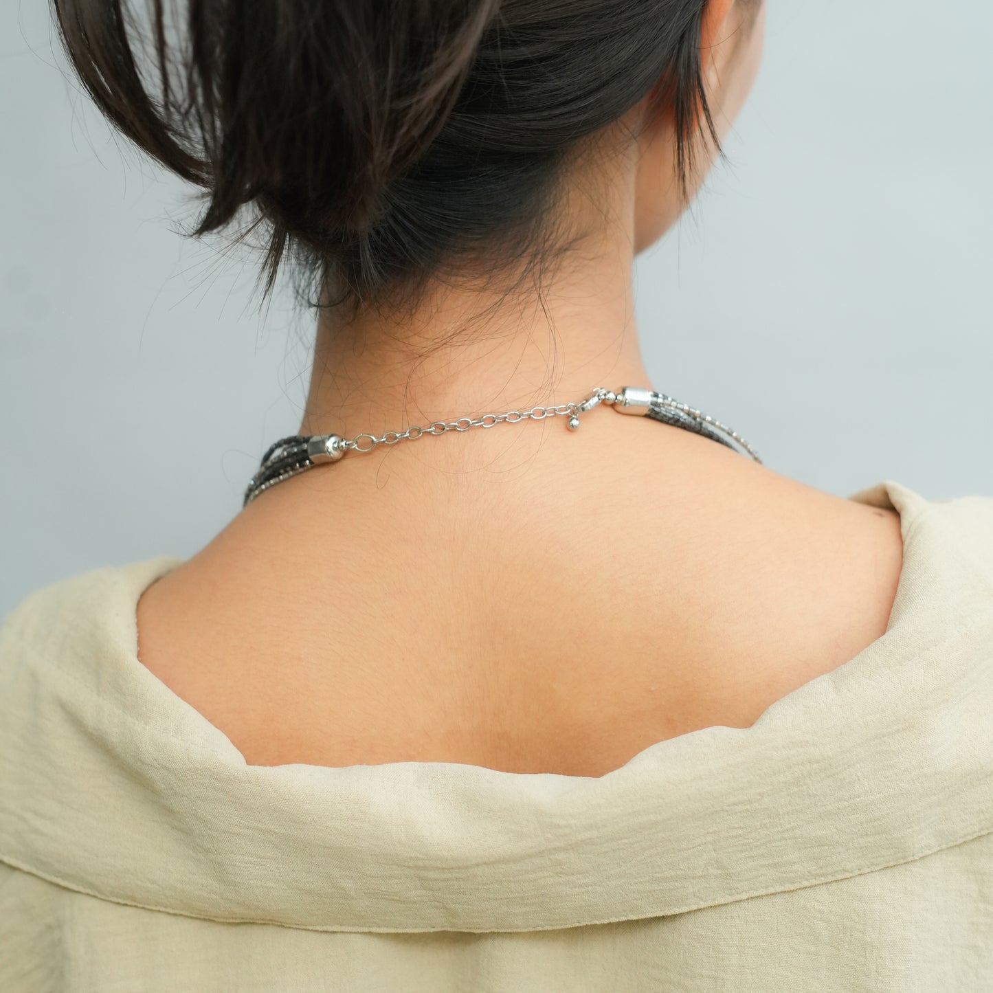 Iced - Ash Beaded Necklace