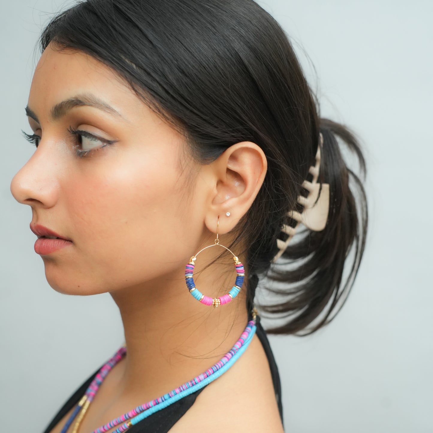 Color Splash beaded earrings