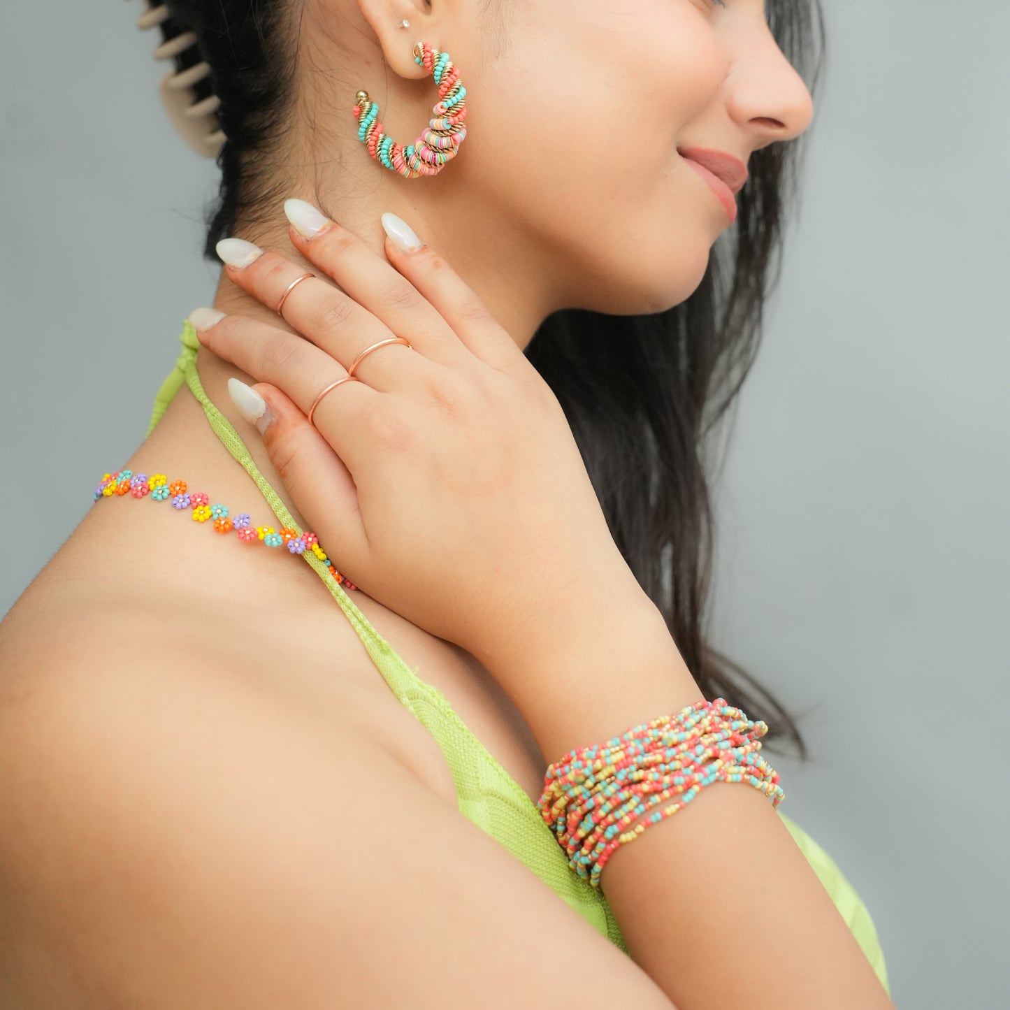 Spring Sprinkles Beaded Bracelet