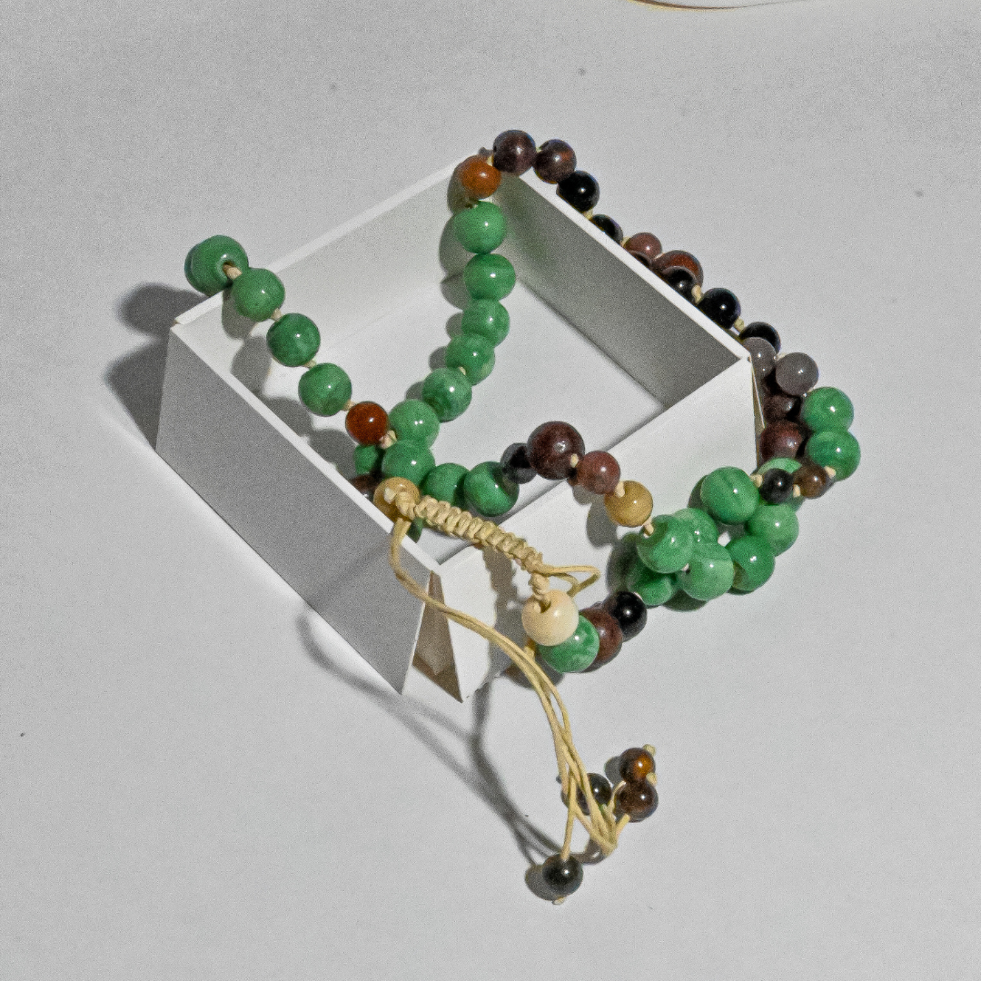 Leaflight beaded necklace