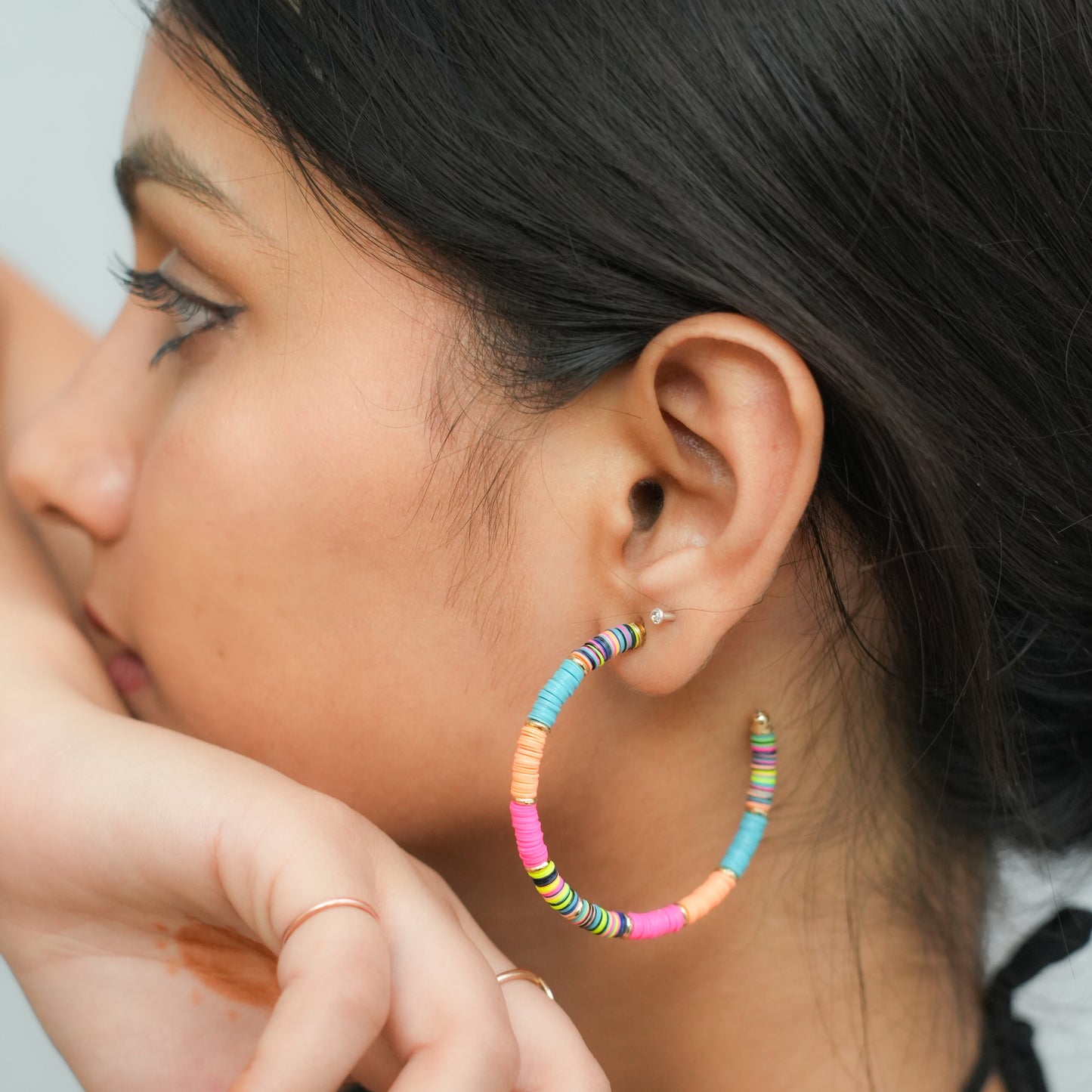 Rainbow beads Earrings