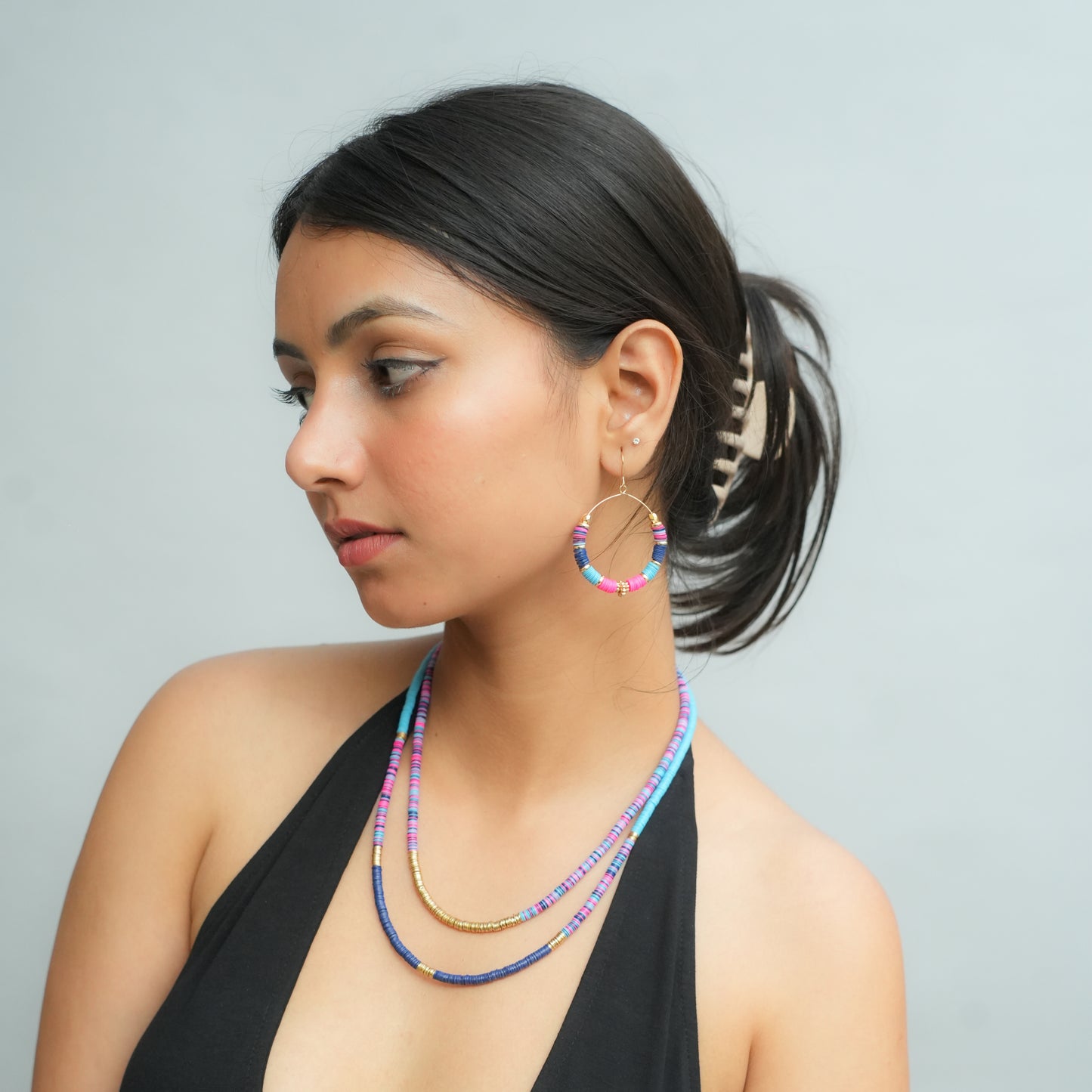 Color Splash beaded earrings
