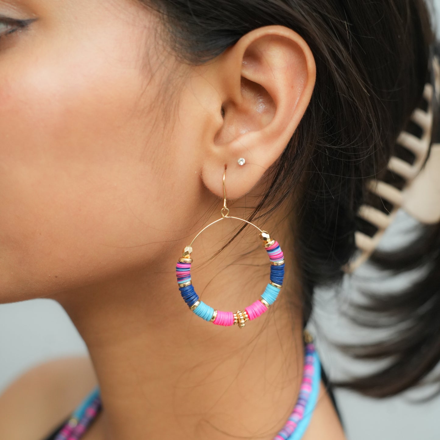 Color Splash beaded earrings