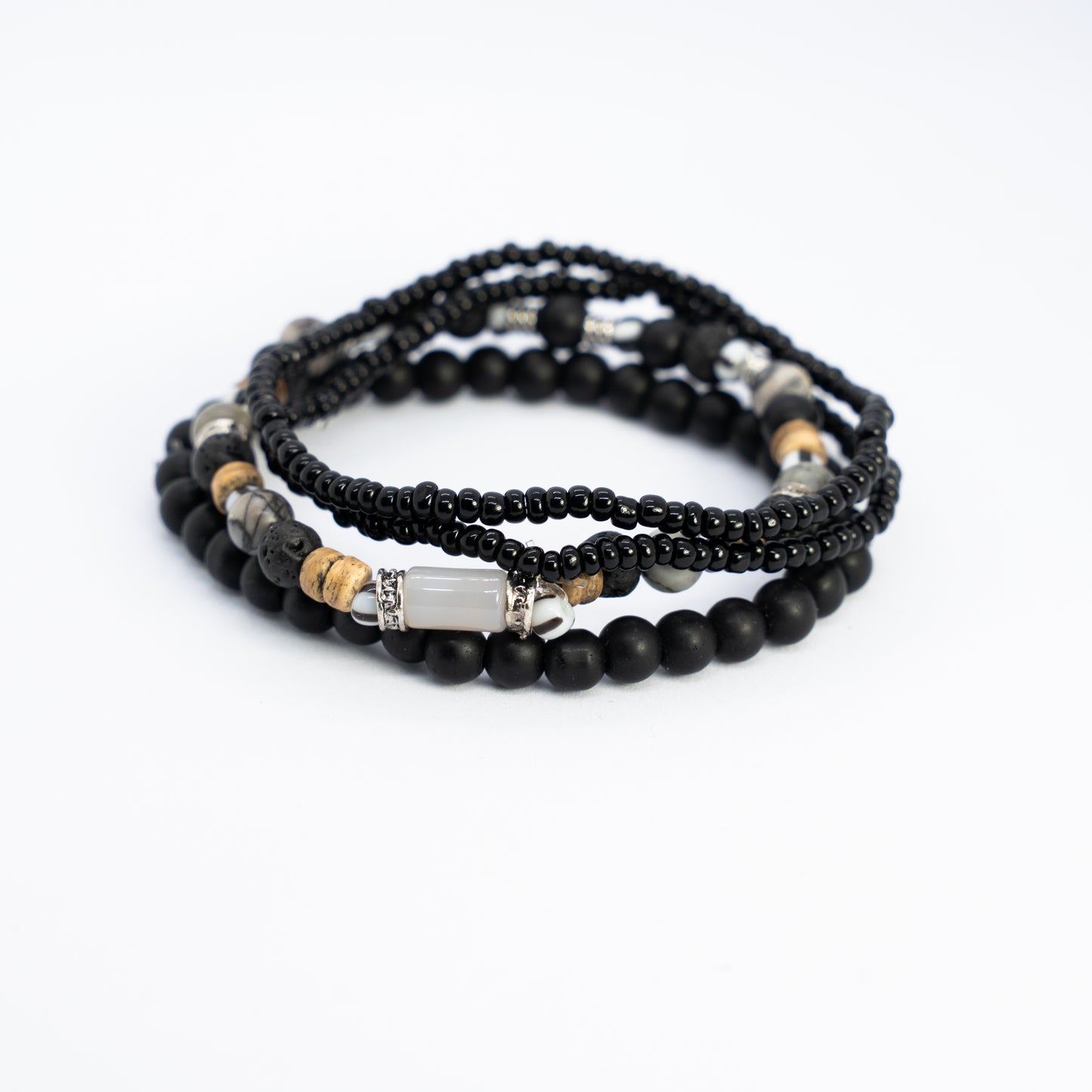 Neon Steel Bracelet Stack