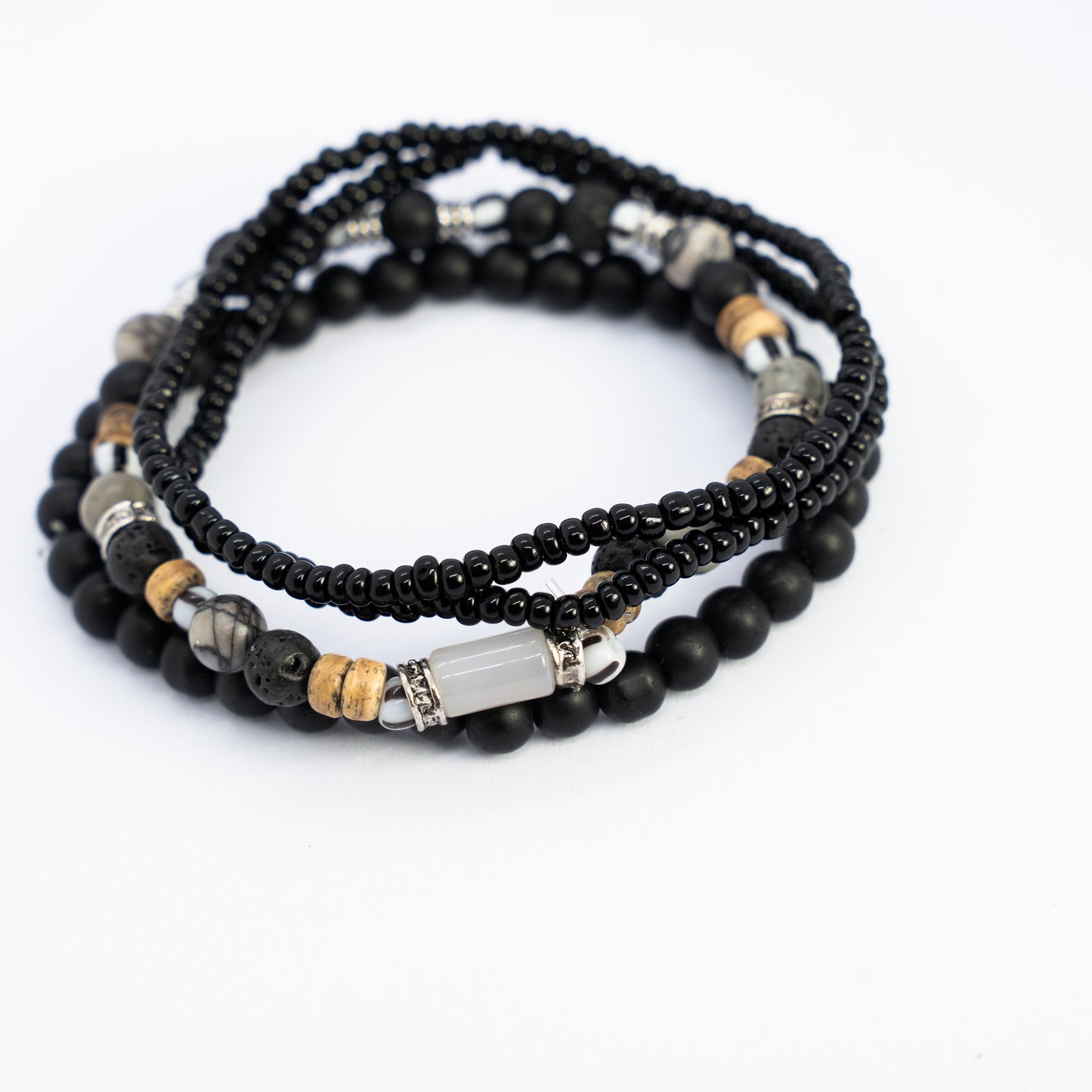 Neon Steel Bracelet Stack