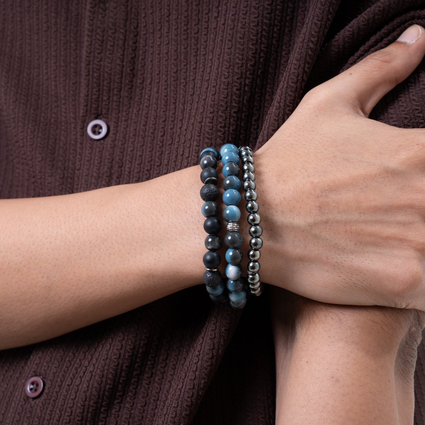 Ocean Horizon Bracelet Stack