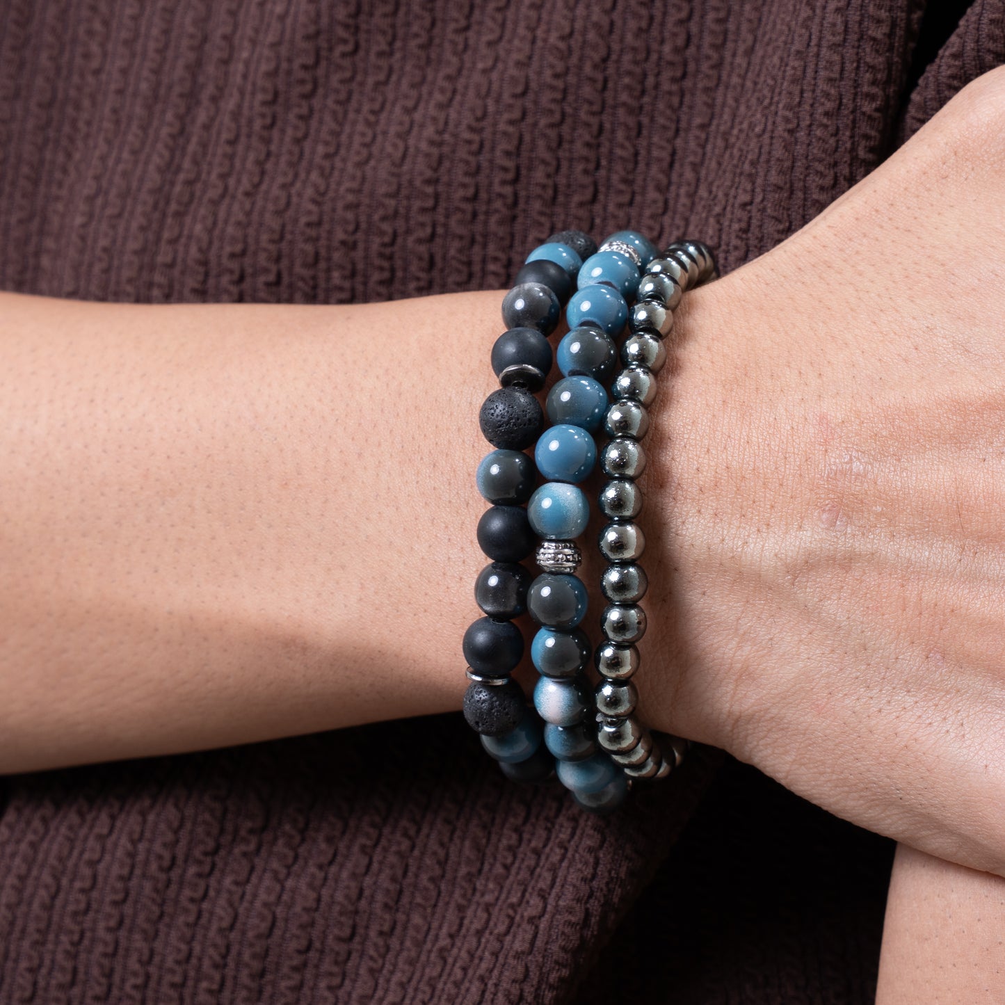 Ocean Horizon Bracelet Stack