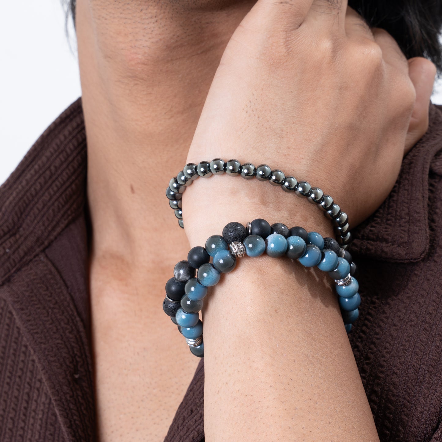 Ocean Horizon Bracelet Stack