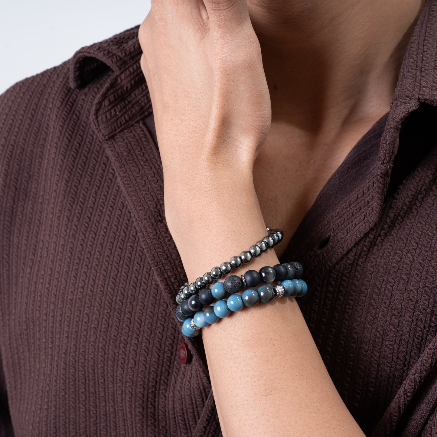 Ocean Horizon Bracelet Stack