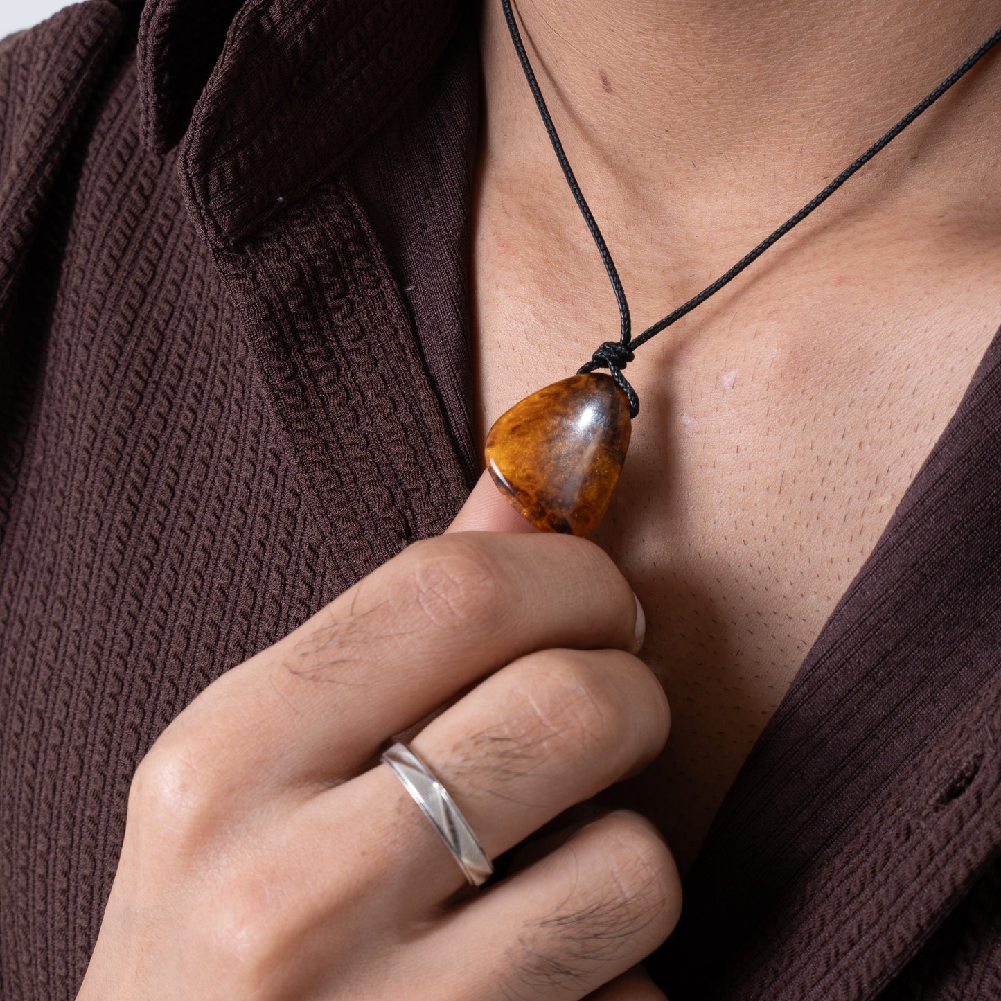 Amber Flame Necklace