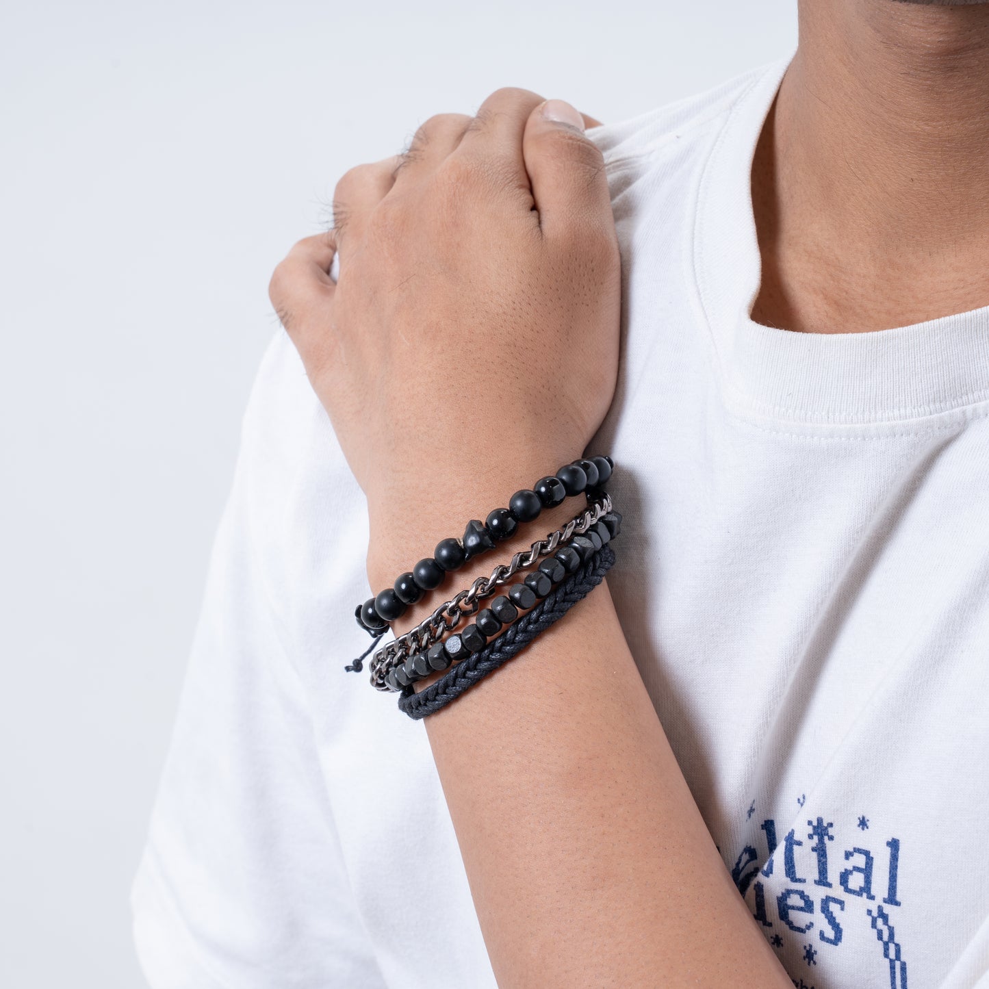 Serpent stone Bracelet stack
