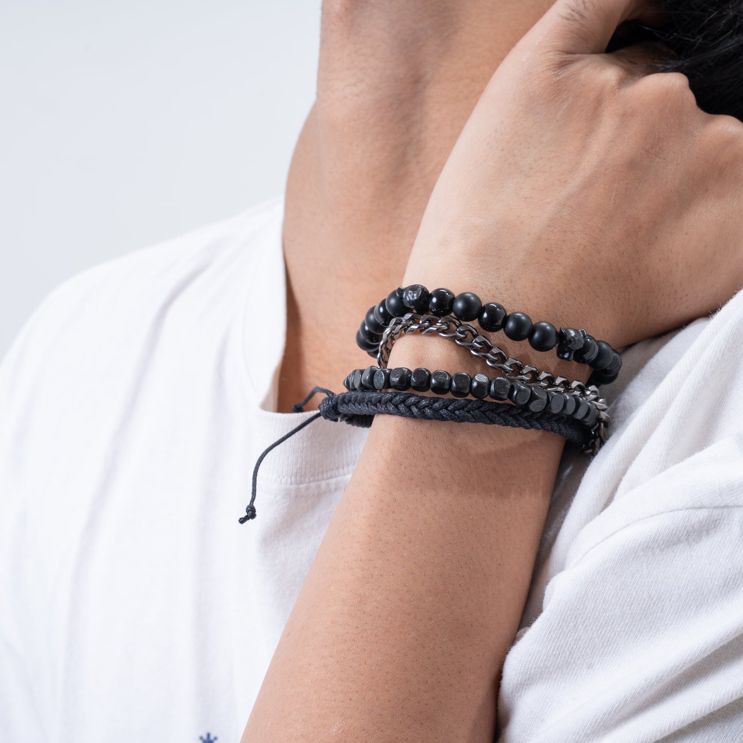 Serpent stone Bracelet stack