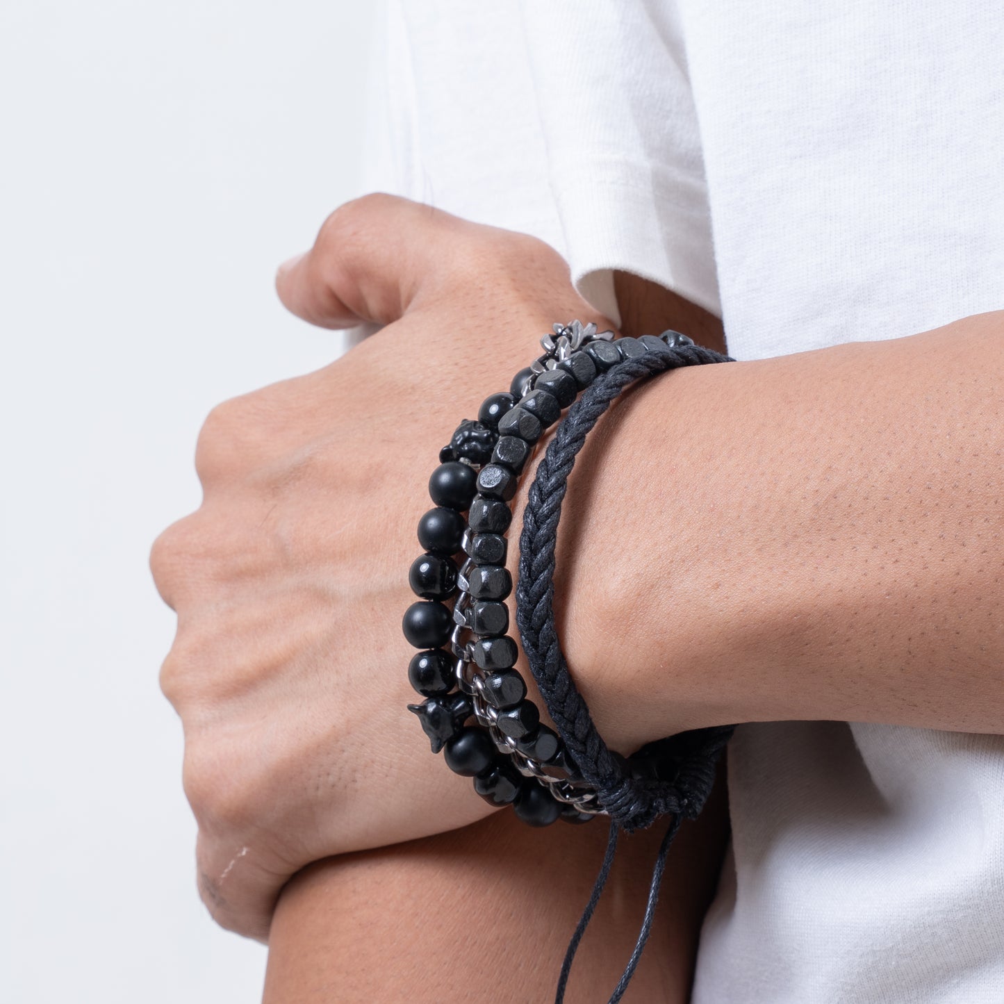 Serpent stone Bracelet stack