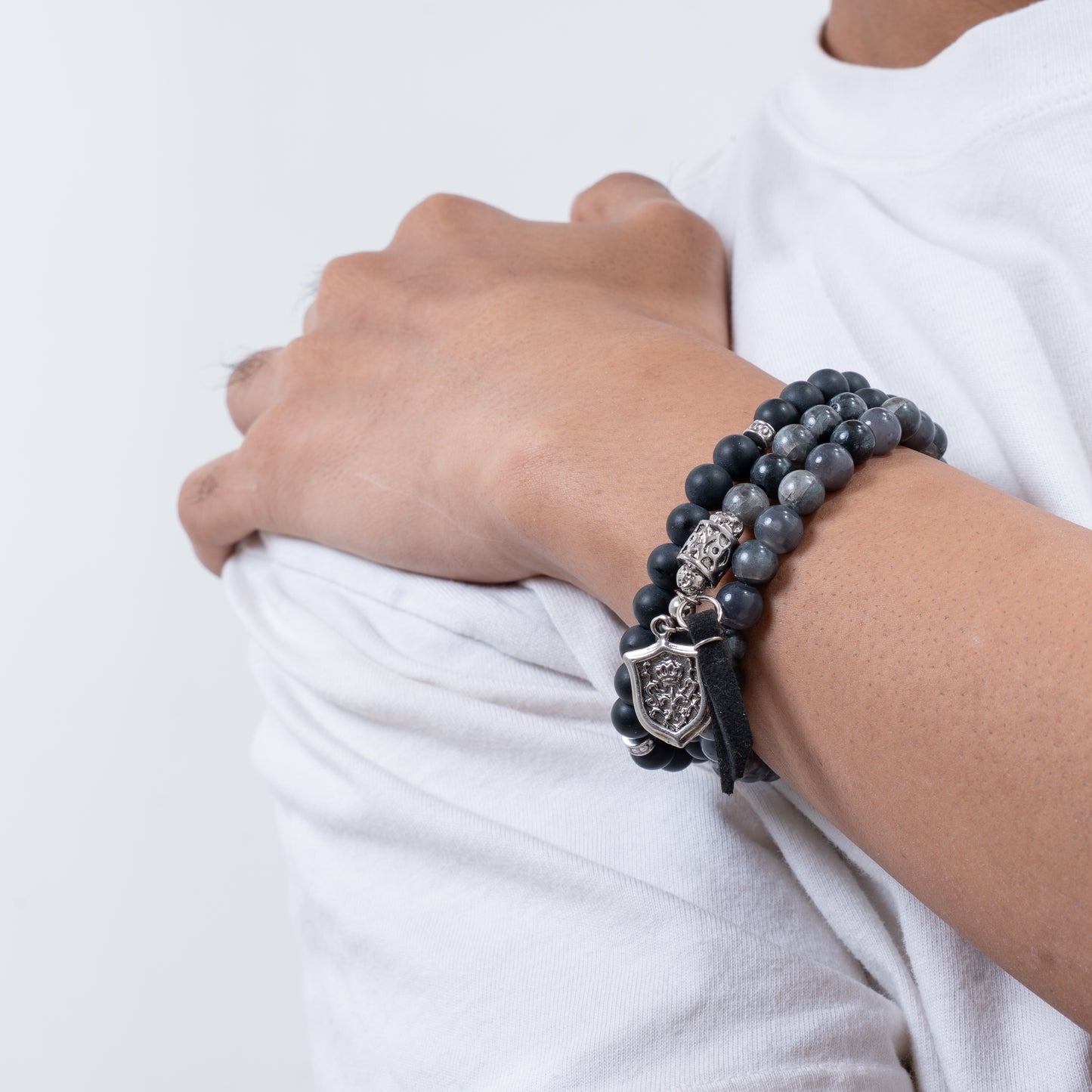 Silver Eclipse Bracelet Stack