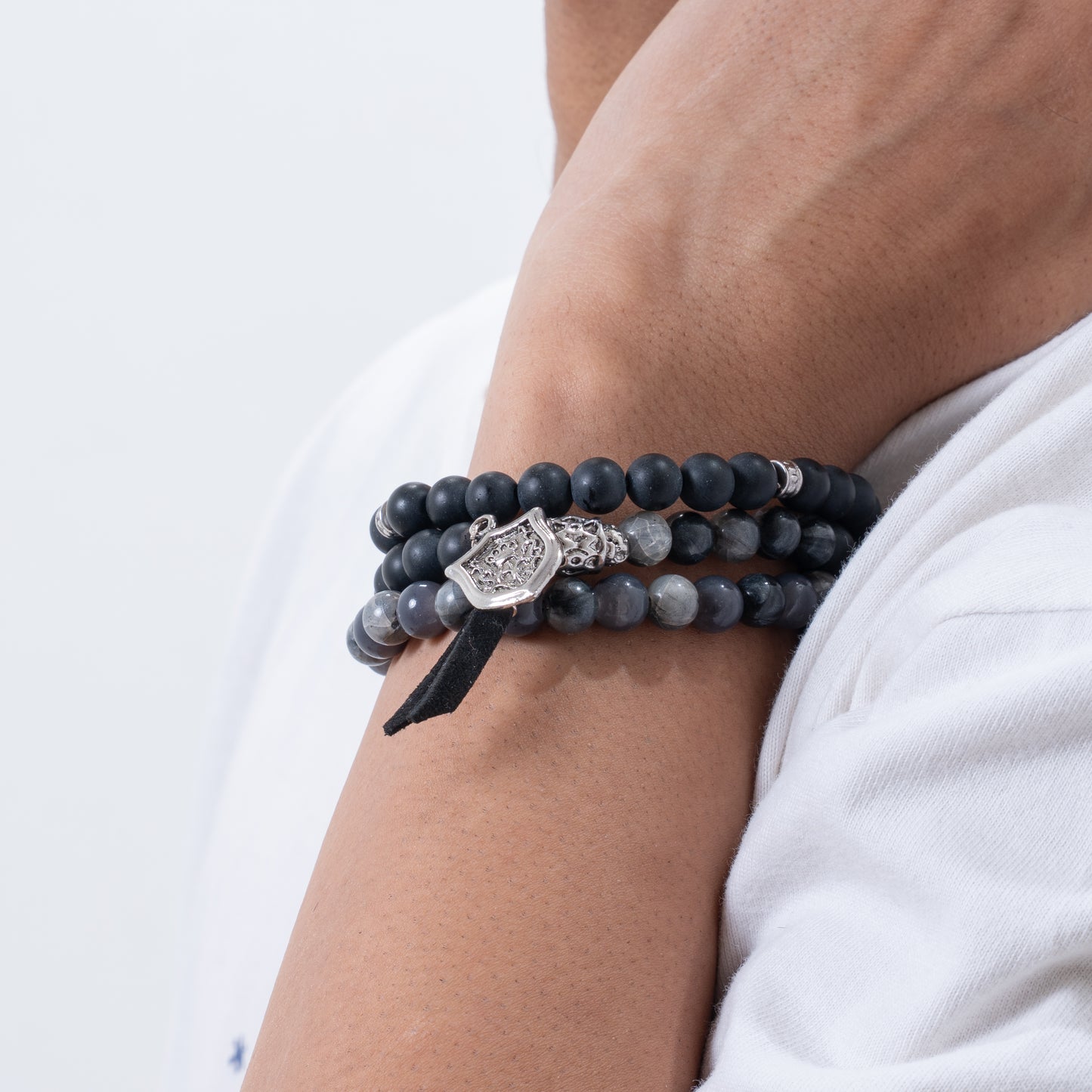 Silver Eclipse Bracelet Stack