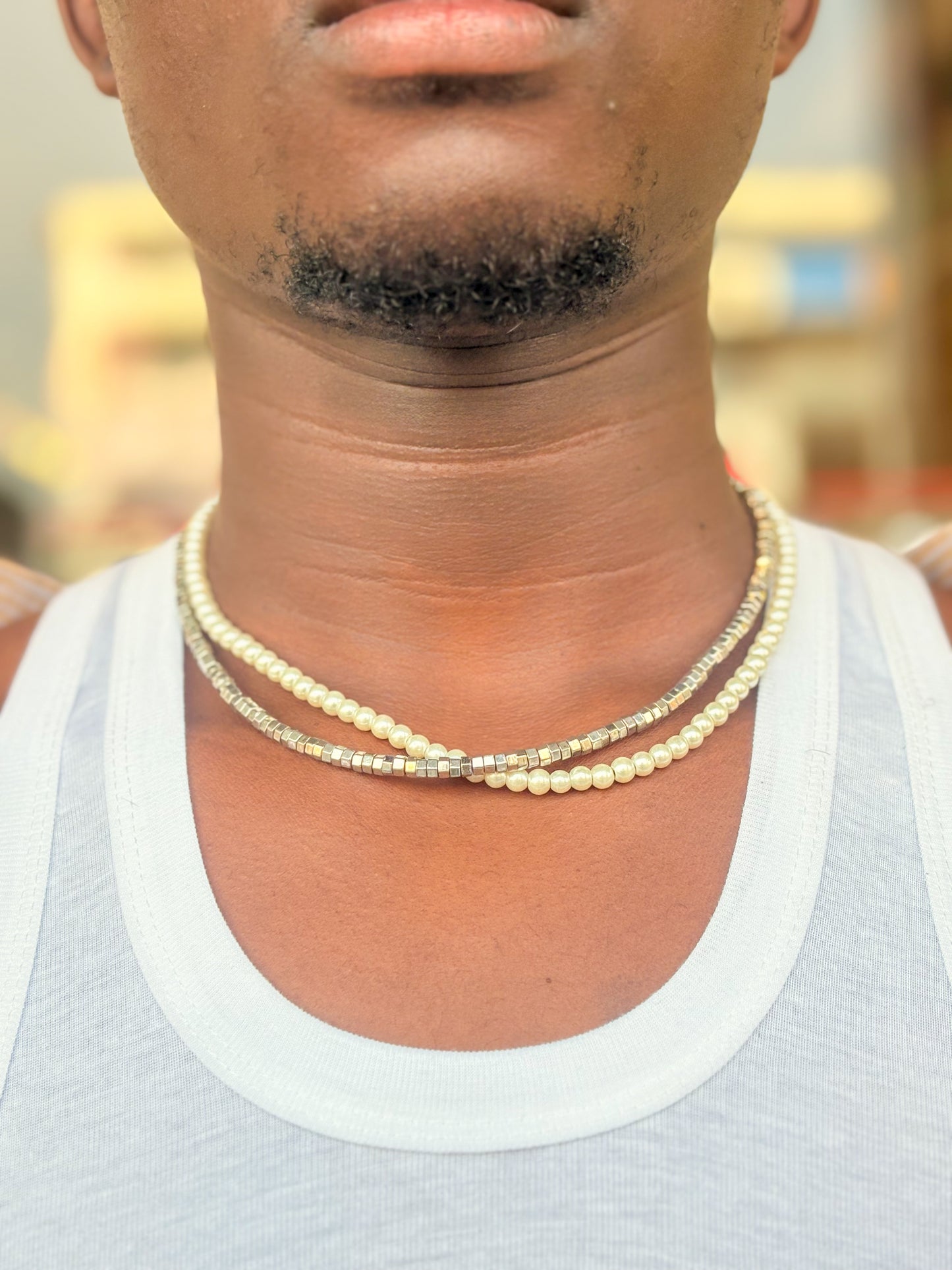 Sterling Ivory Layered Necklace