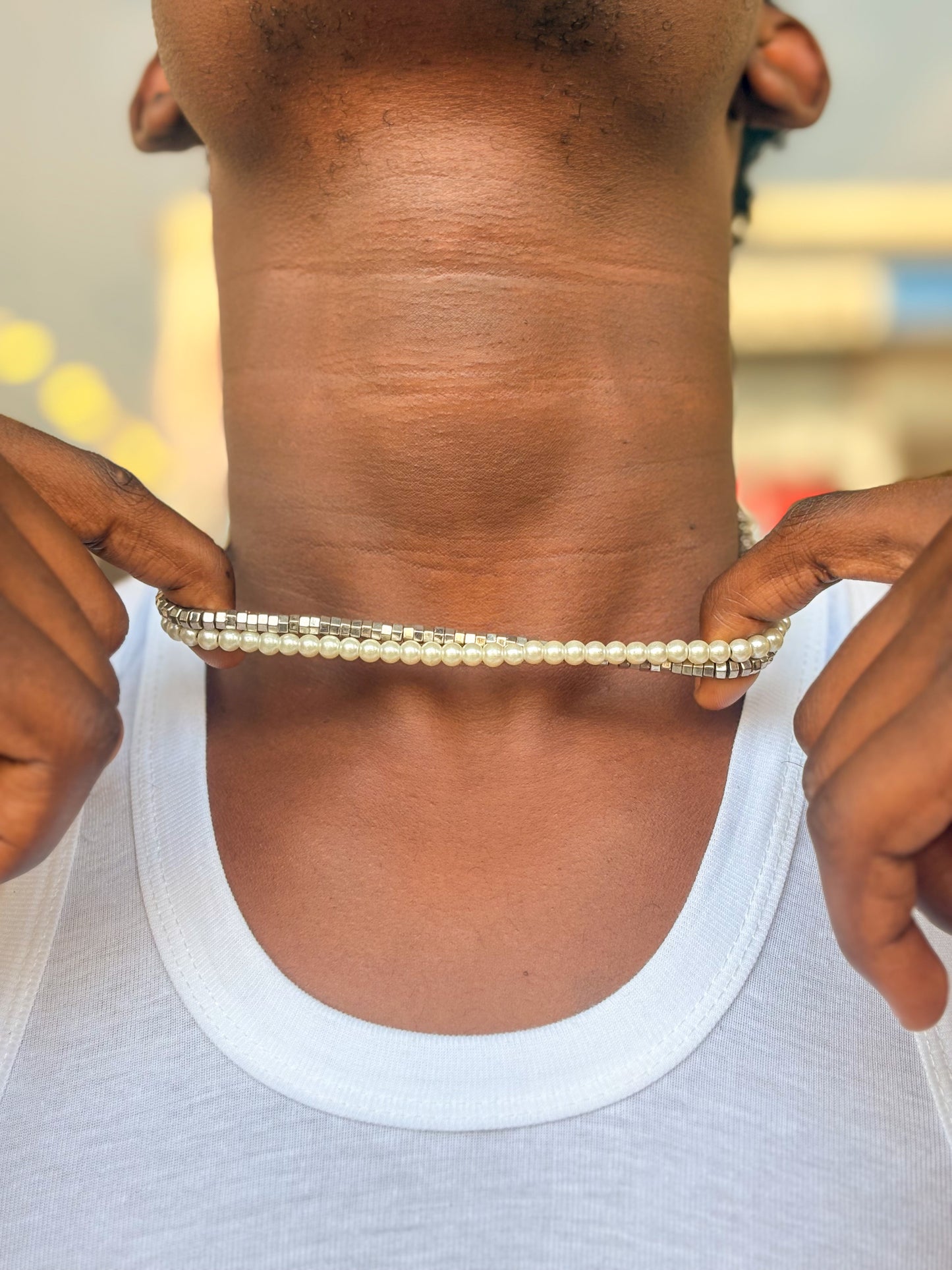 Sterling Ivory Layered Necklace