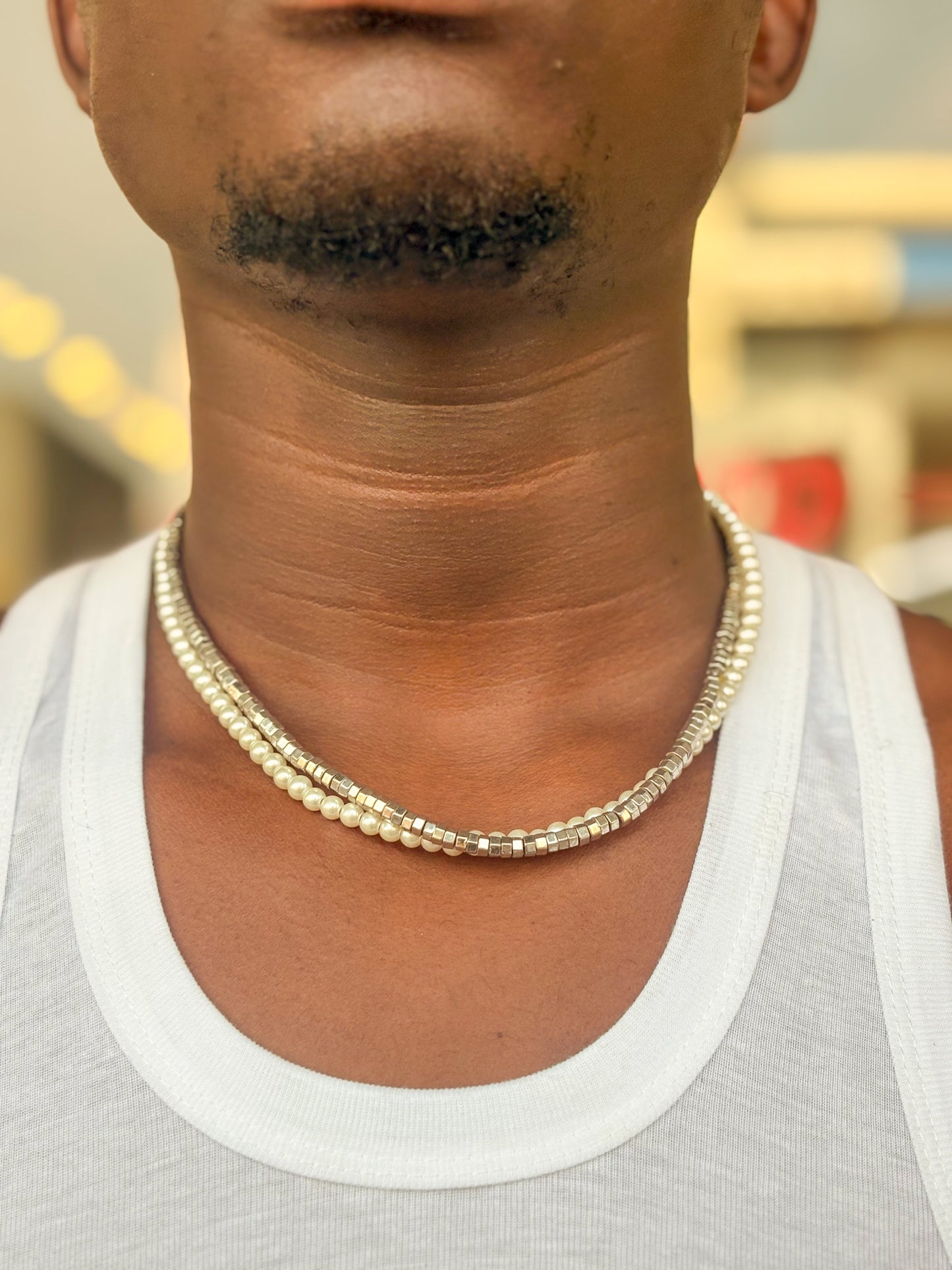 Sterling Ivory Layered Necklace