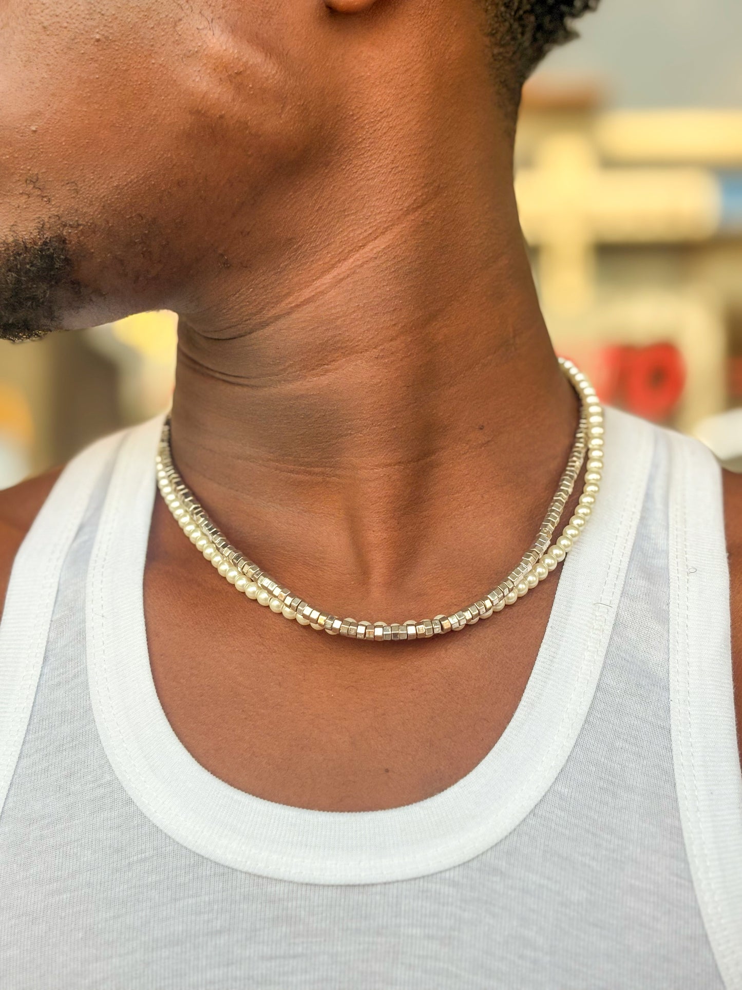 Sterling Ivory Layered Necklace