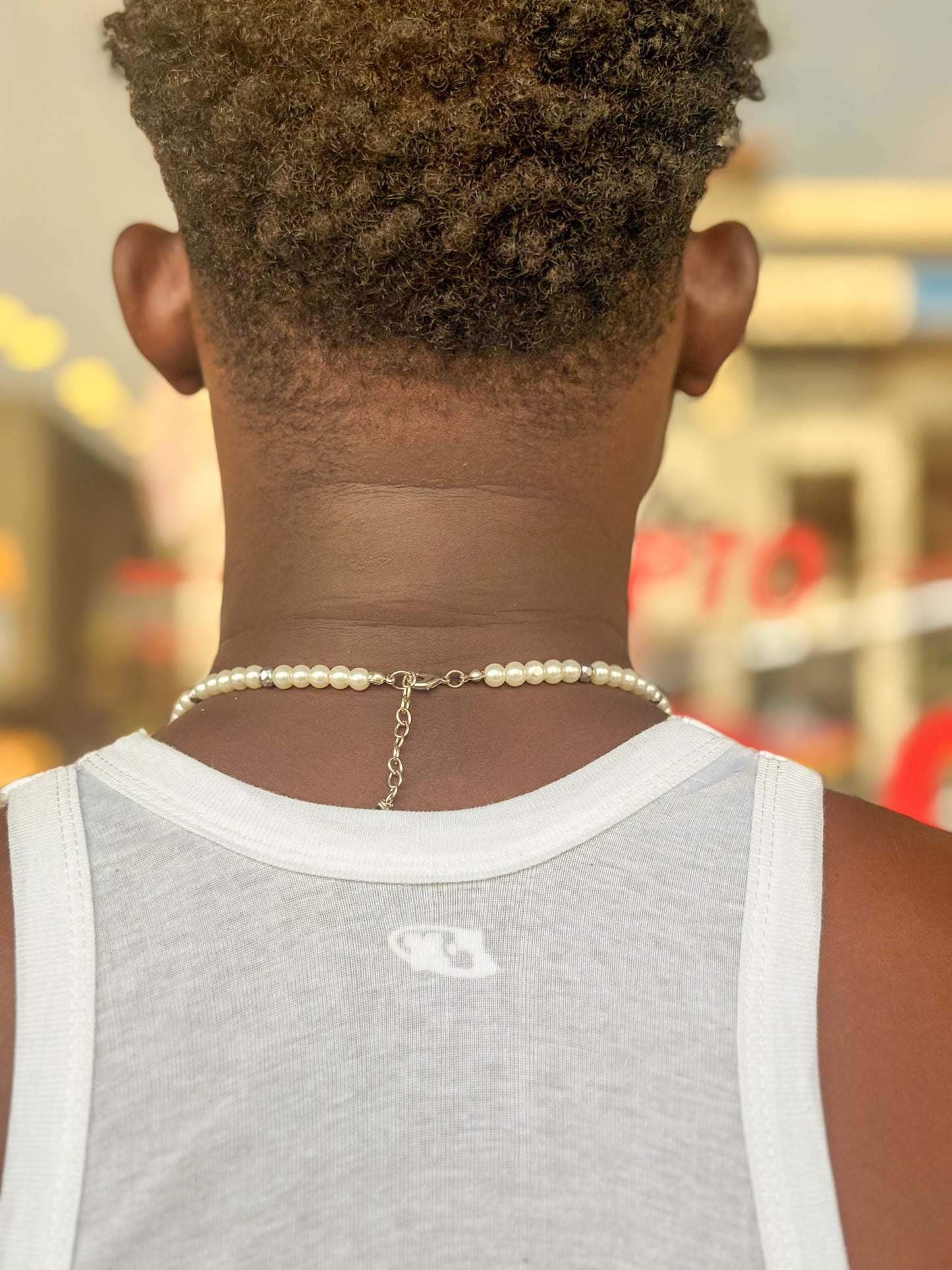 Silver Pearl Necklace