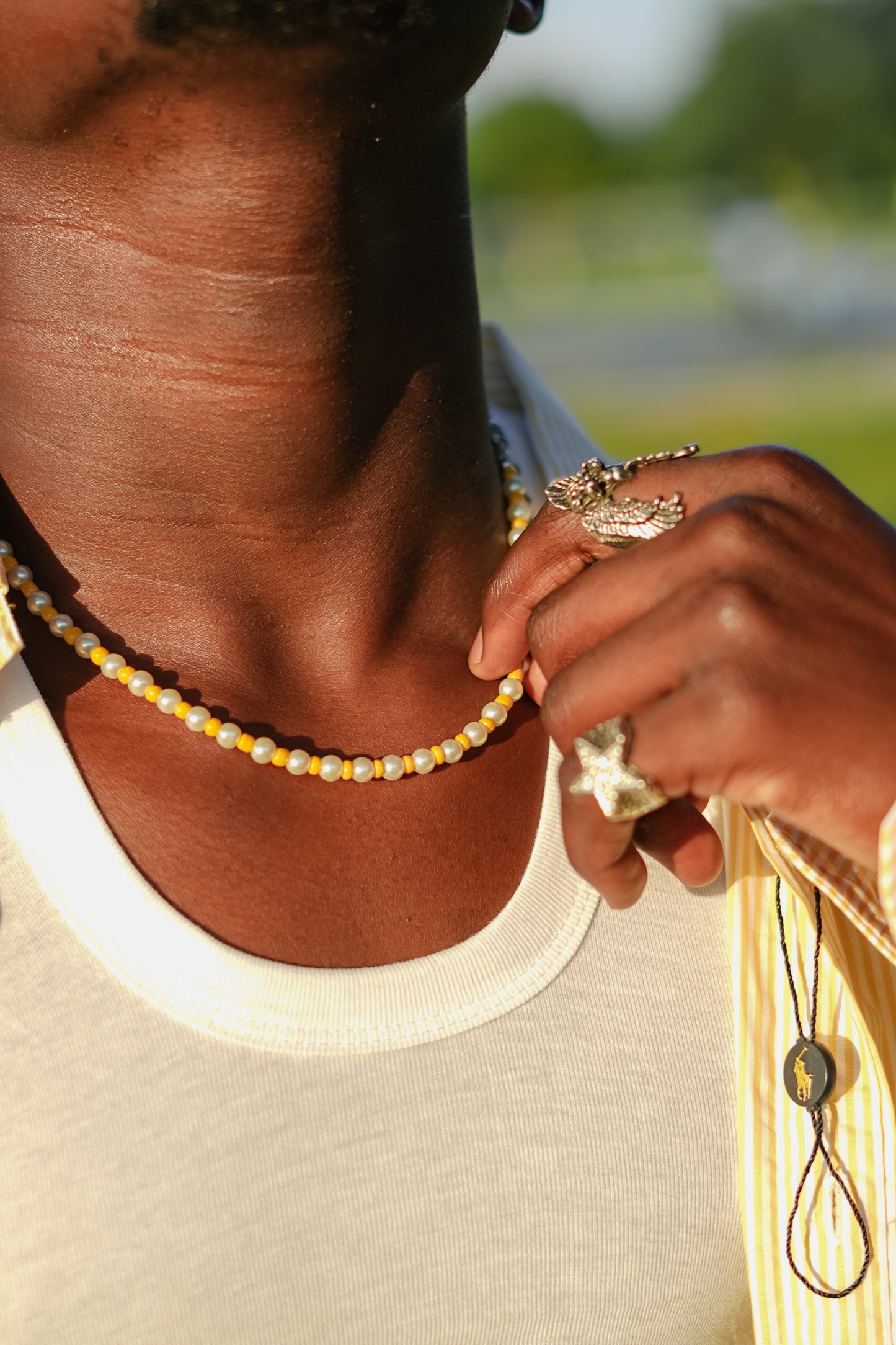 Yellow candy necklace