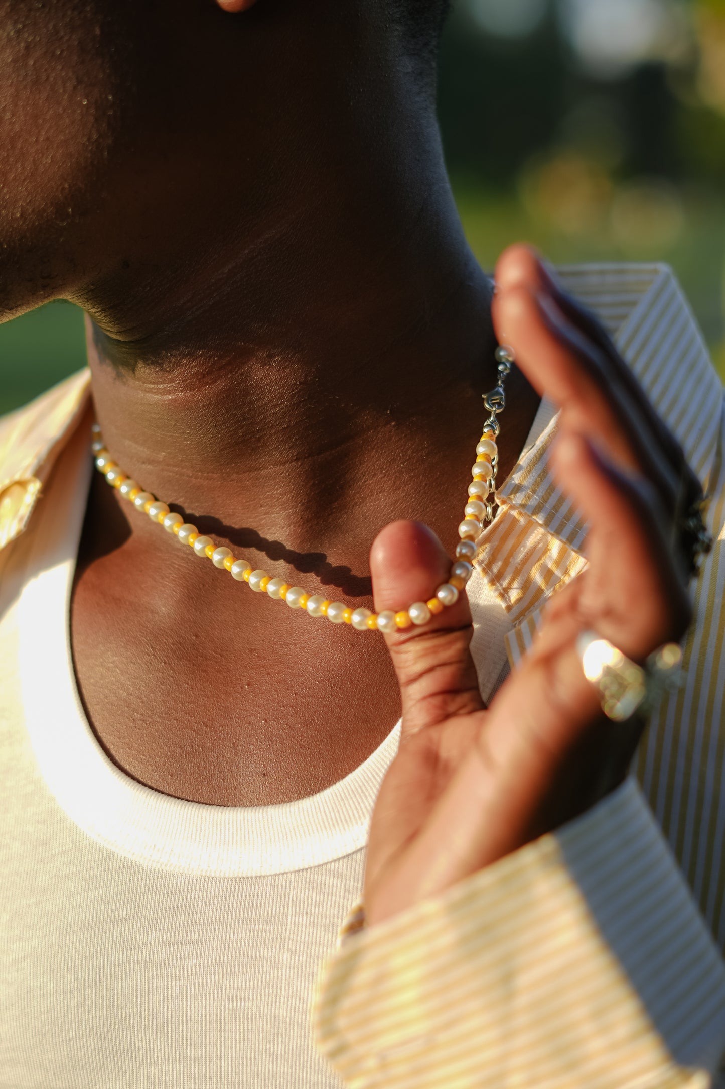 Yellow candy necklace