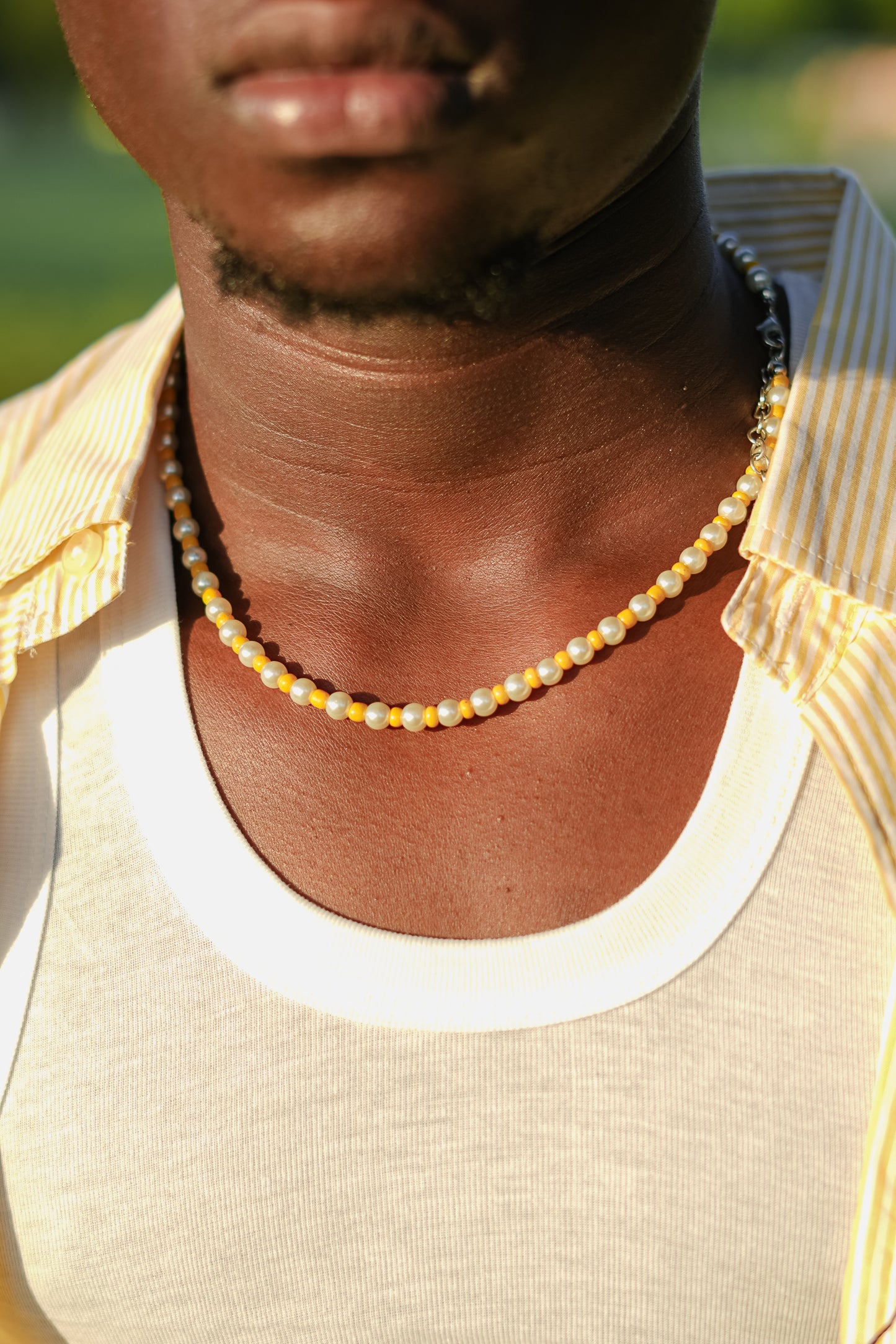 Yellow candy necklace