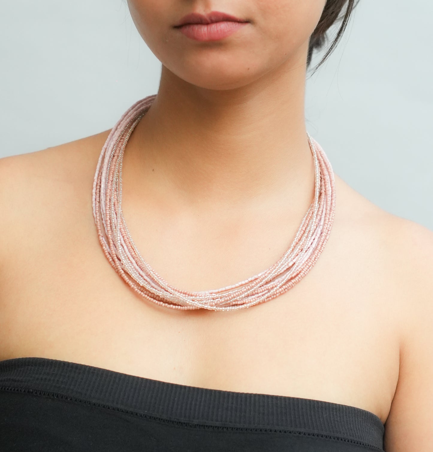 Cherry Fade Beaded Necklace