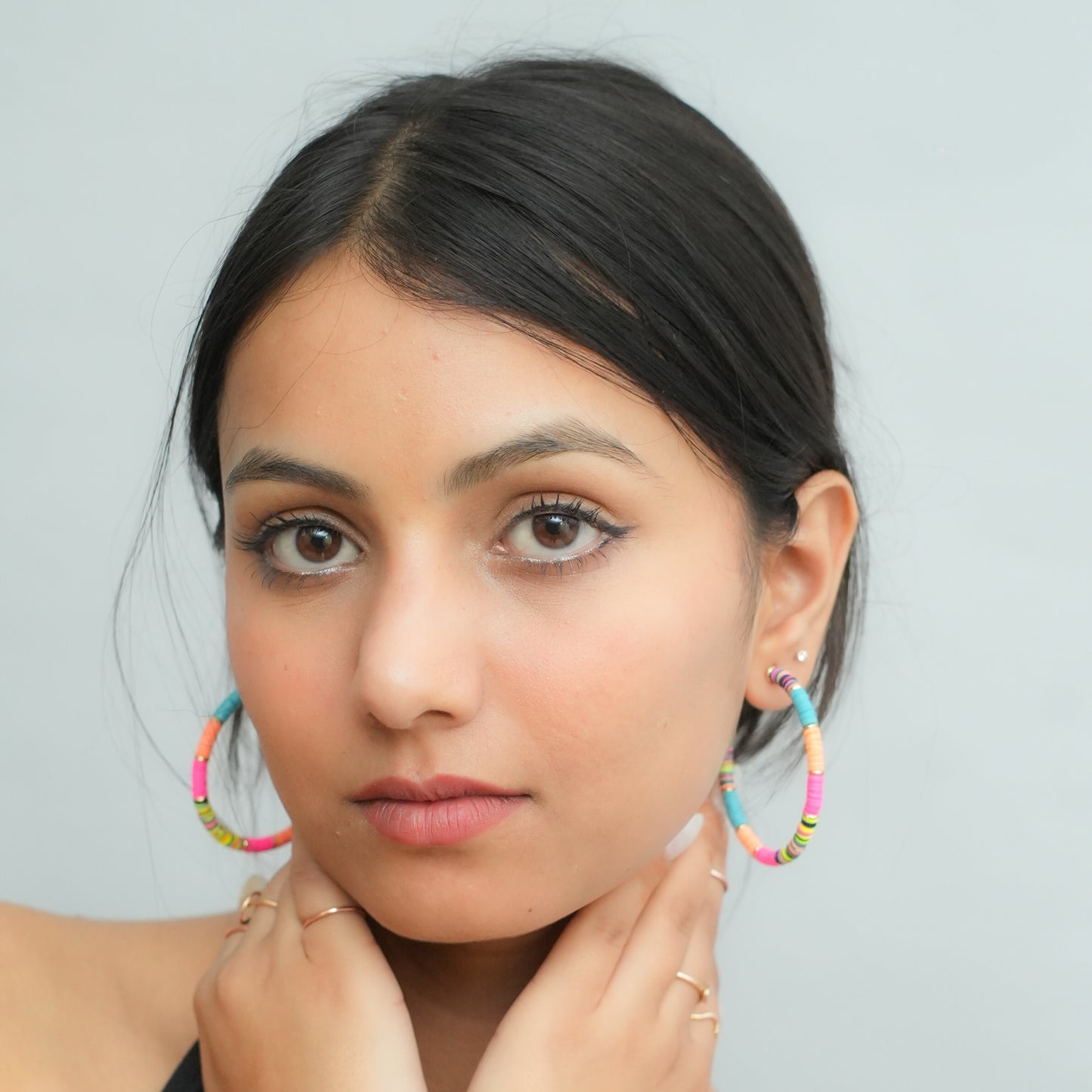 Rainbow beads Earrings