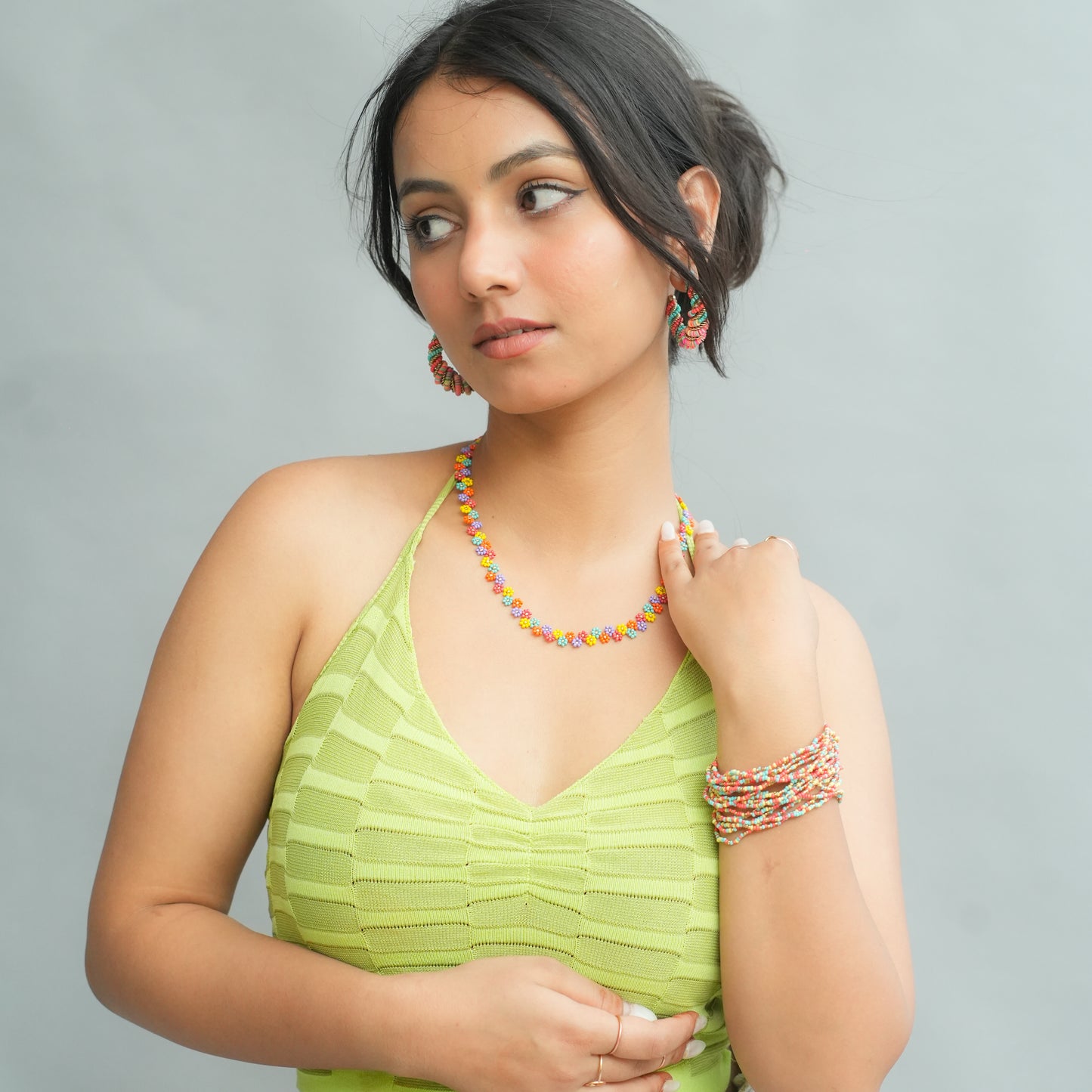 Daisy Daze beaded Necklace