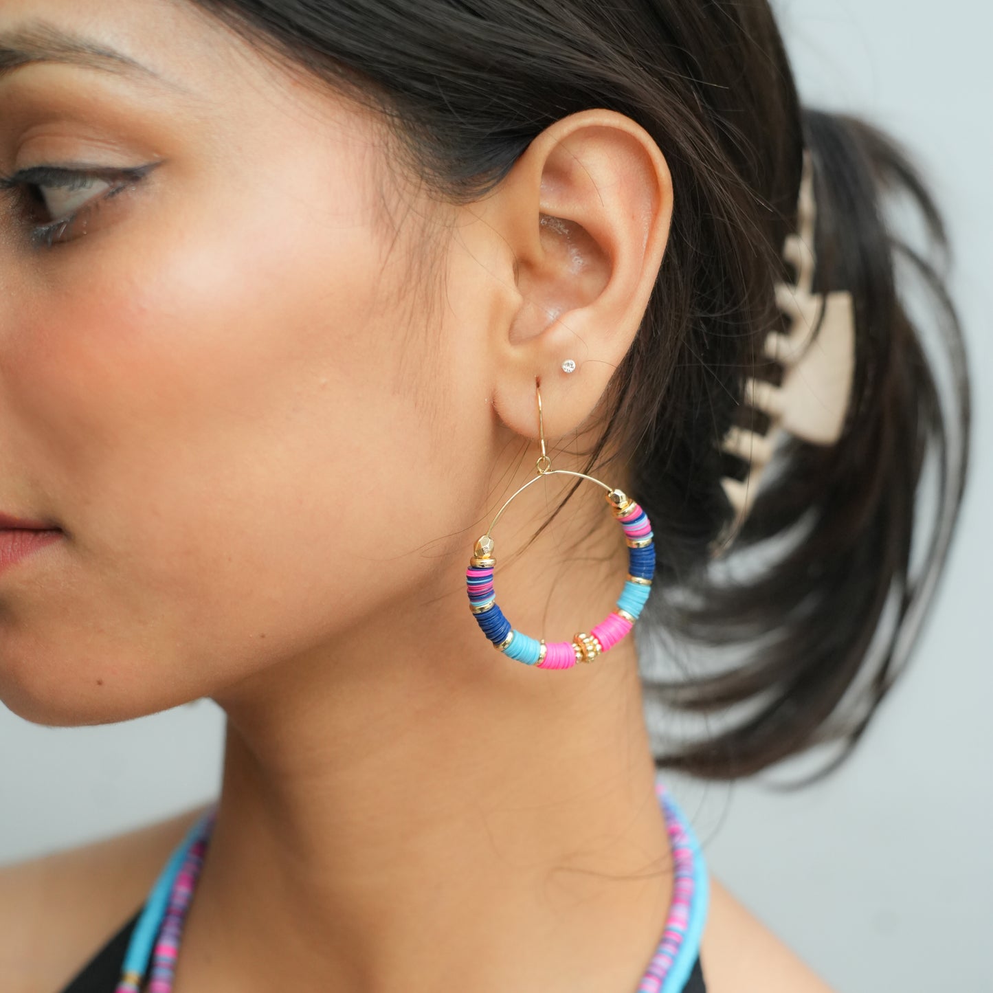 Color Splash beaded earrings