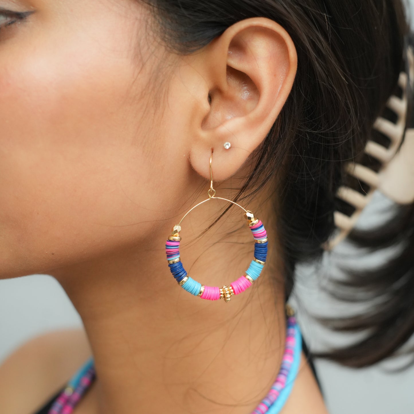 Color Splash beaded earrings