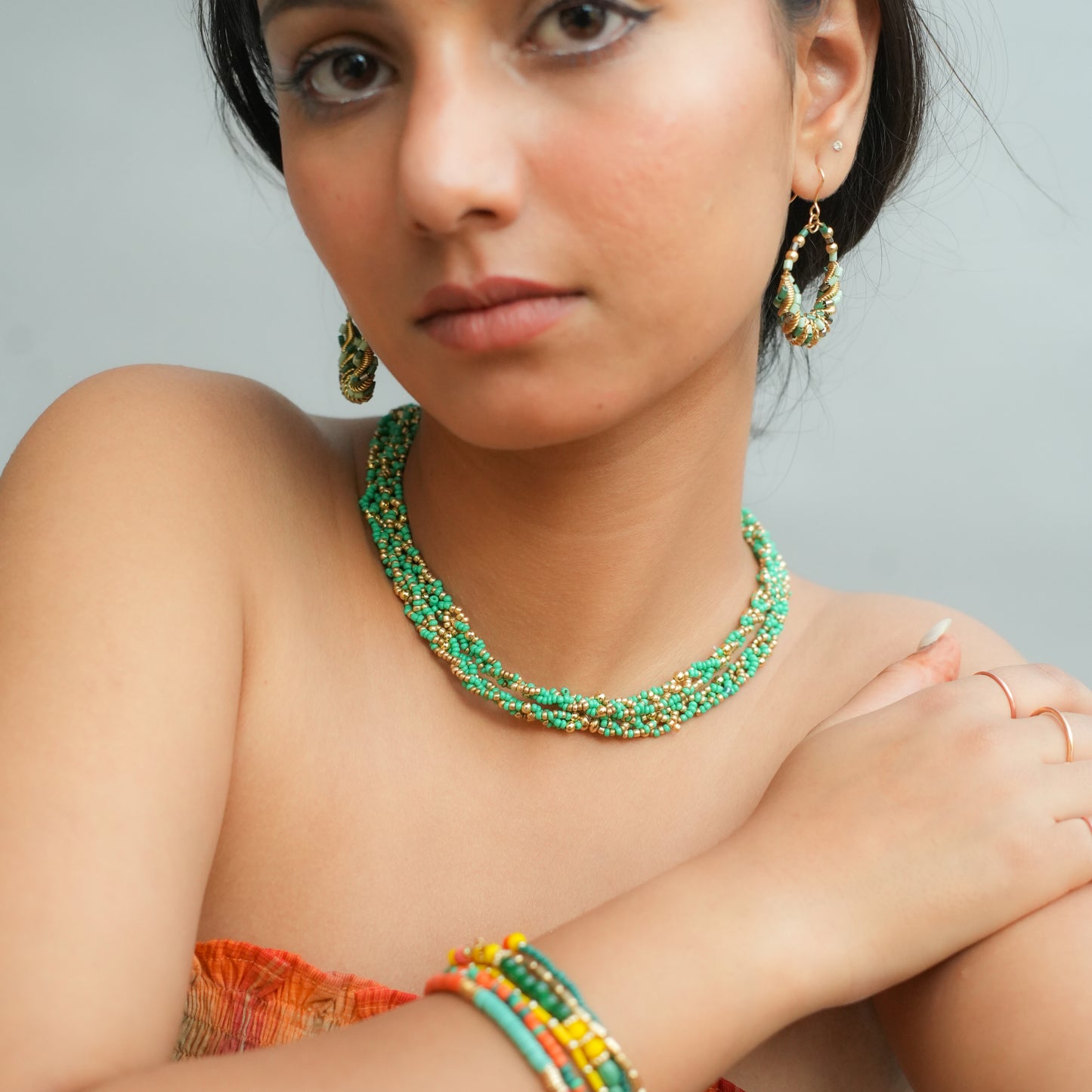Mint Mirage Twirl Necklace