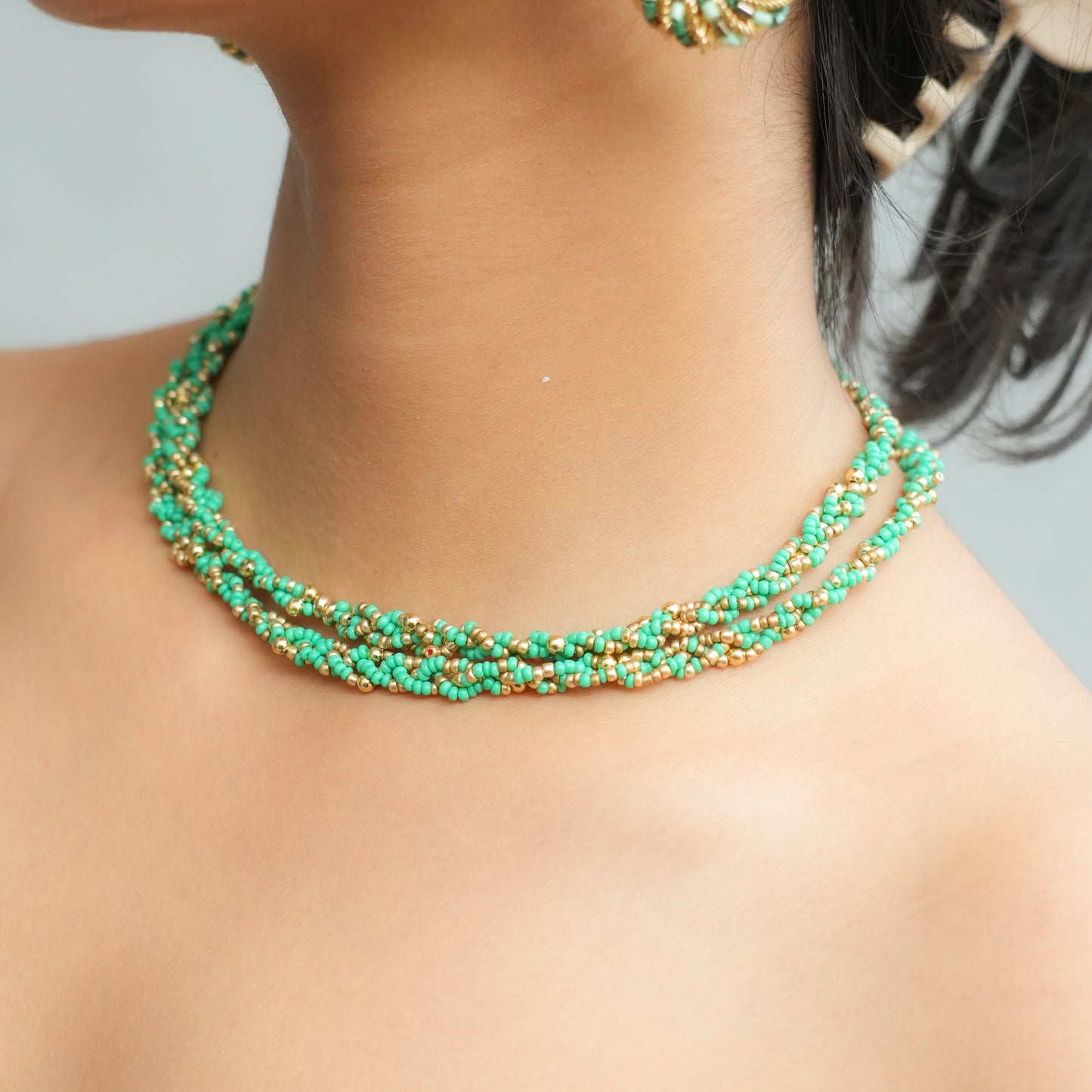Mint Mirage Twirl Necklace