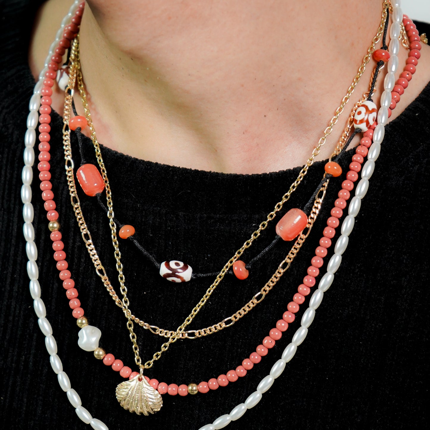 Tide & Tangle layered necklace (5 Layer)