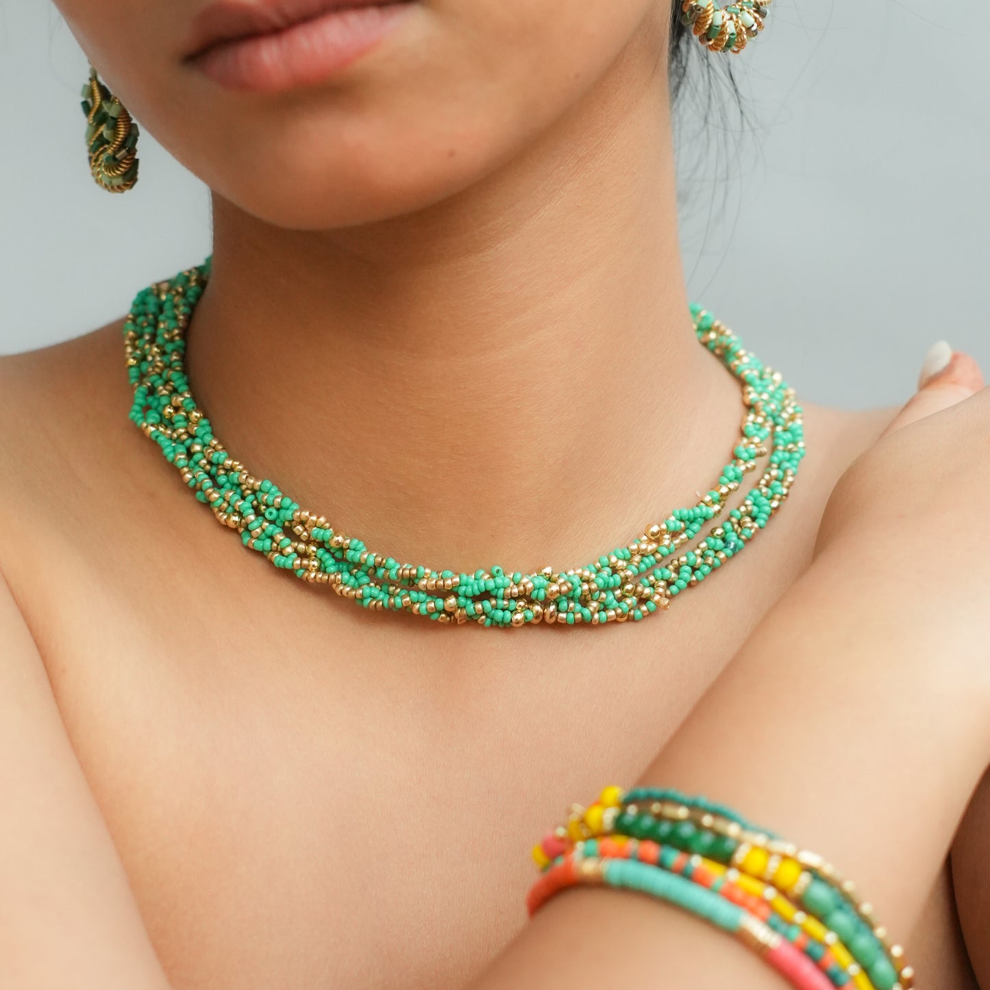 Mint Mirage Twirl Necklace