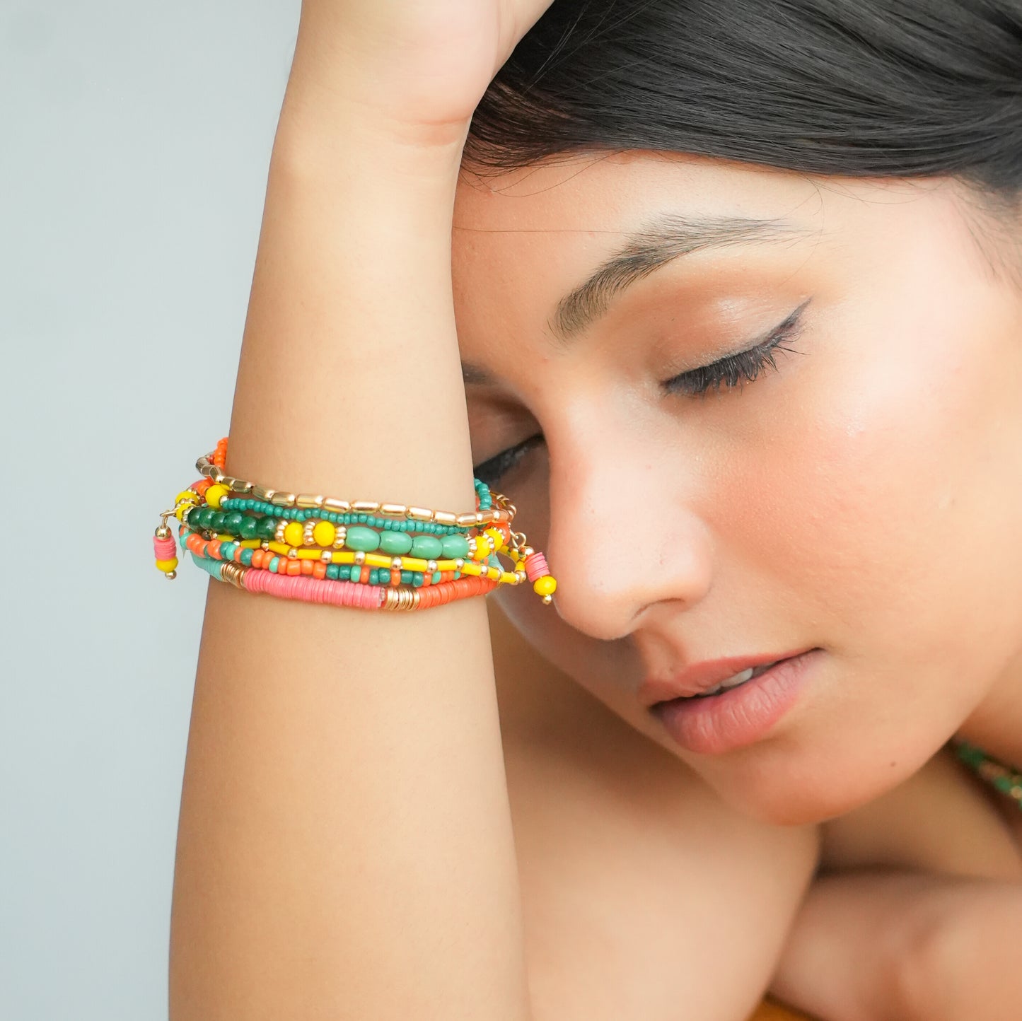 Colourful Confetti Beaded Bracelet