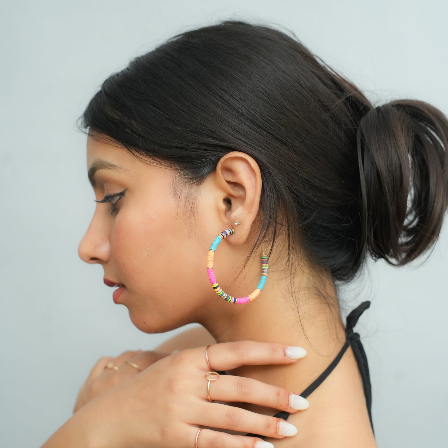 Rainbow beads Earrings
