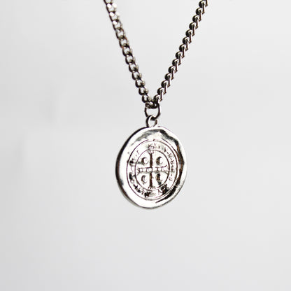 Captain's Compass Layered Men's Pendant