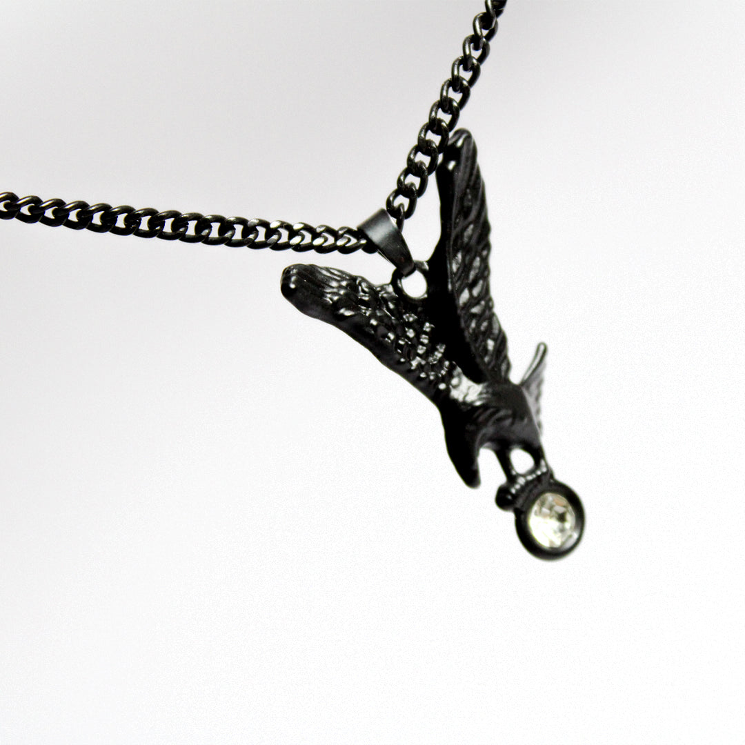 Eagle Necklace - Black