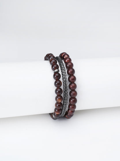 Bloodstone Braid Bracelet