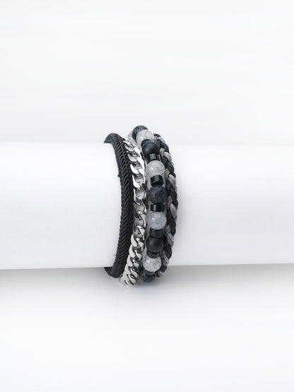 Black 4 layer bracelet