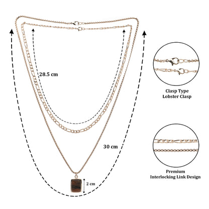 Vintage Stone Layered Necklace
