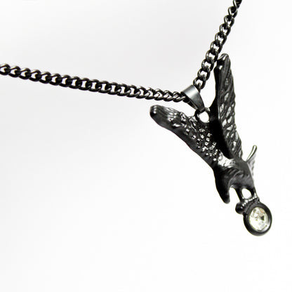 Eagle Necklace - Black