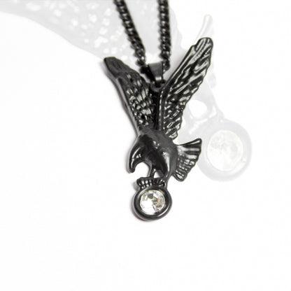 Eagle Necklace - Black