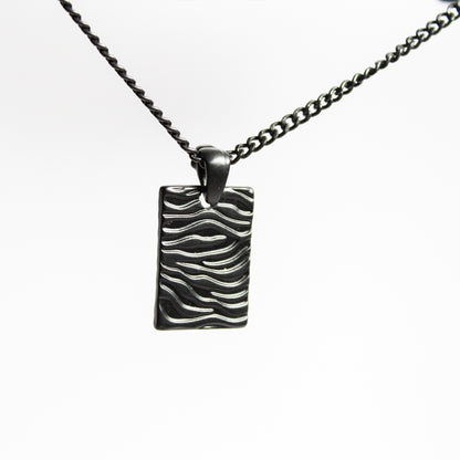 Black Melted Necklace