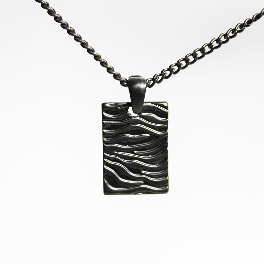 Black Melted Necklace