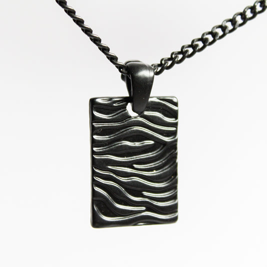 Black Melted Necklace