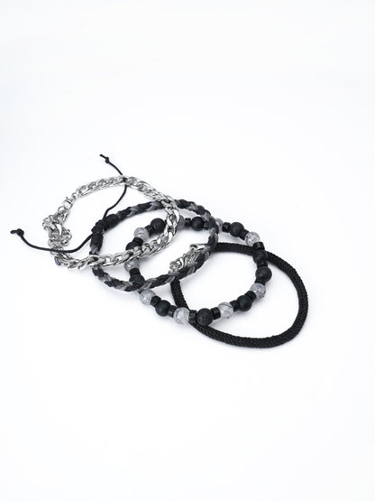 Black 4 layer bracelet