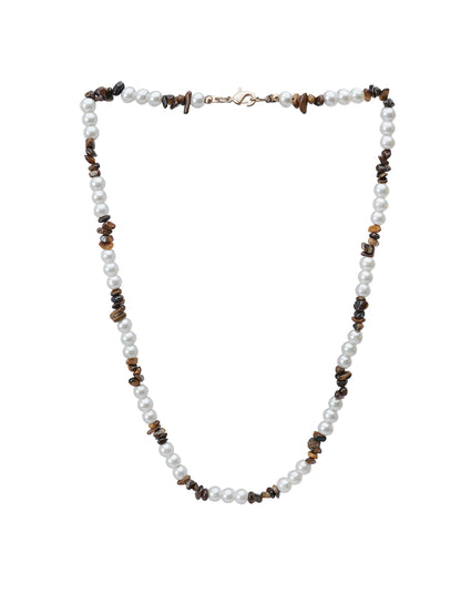 Mocha Pearl Duo Necklace